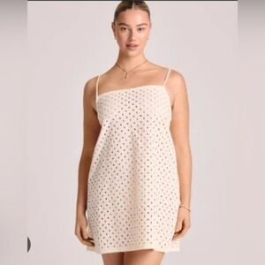 Vitamin A - Women’s Eyelet Mini Swim Cover Up Dress